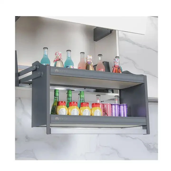 Kitchen Hardware Rack Electric Lift Storage Basket